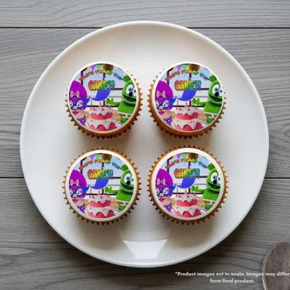 Gummibär and Friends® Ready for Cake Round Edible Cake Topper