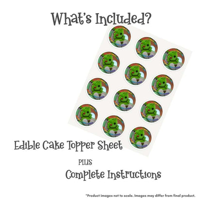 Gummibär and Friends® Just Calling Round Edible Cake Topper