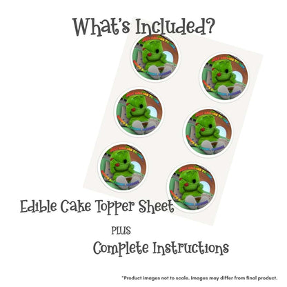 Gummibär and Friends® Just Calling Round Edible Cake Topper