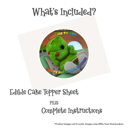 Gummibär and Friends® Just Calling Round Edible Cake Topper