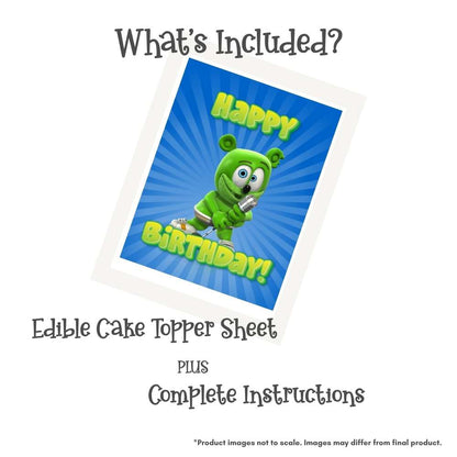Gummibär and Friends® Dance Rectangle Edible Cake Topper