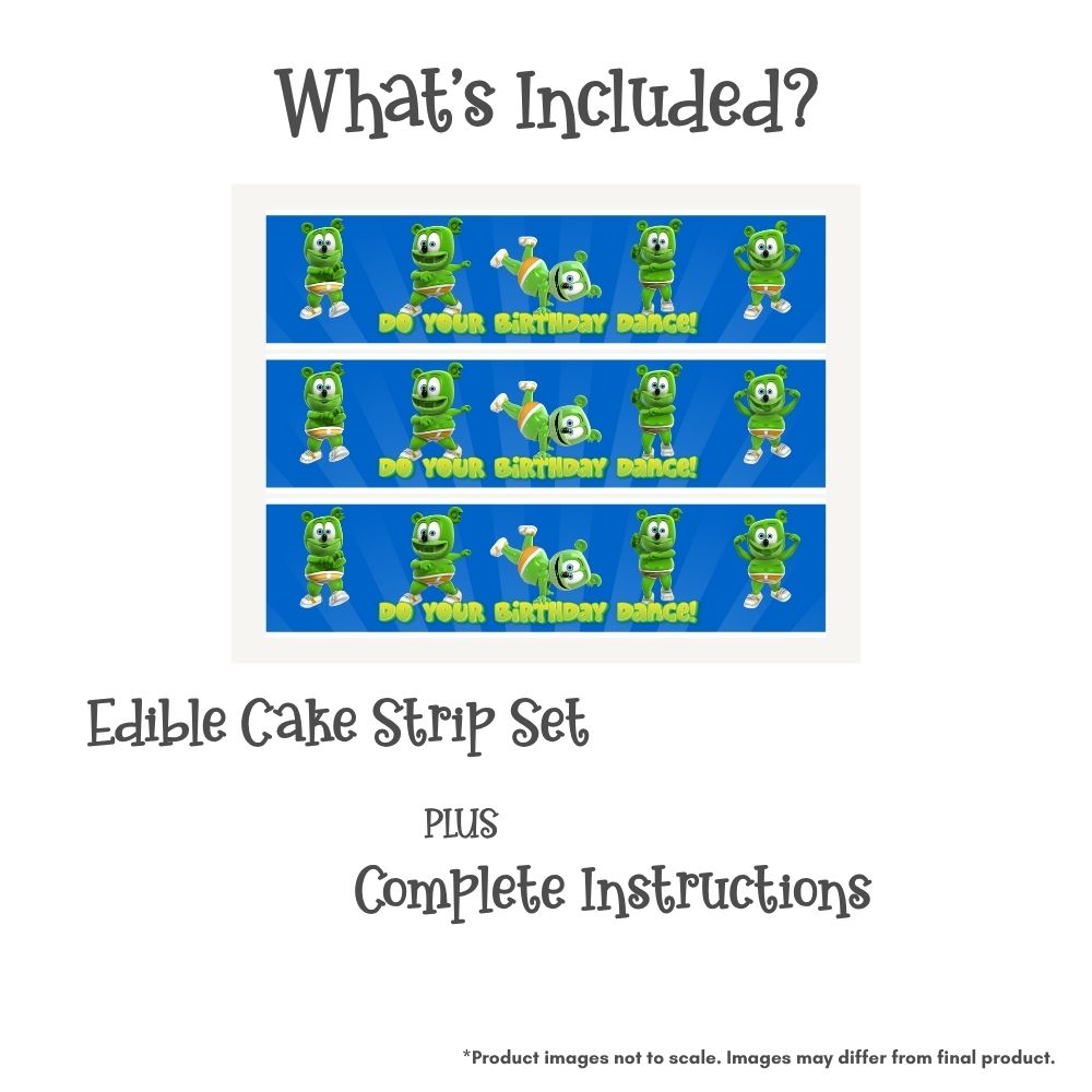 Gummibär and Friends® Dance Edible Cake Strips