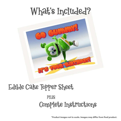 Gummibär and Friends® Go Gummy Rectangle Edible Cake Topper