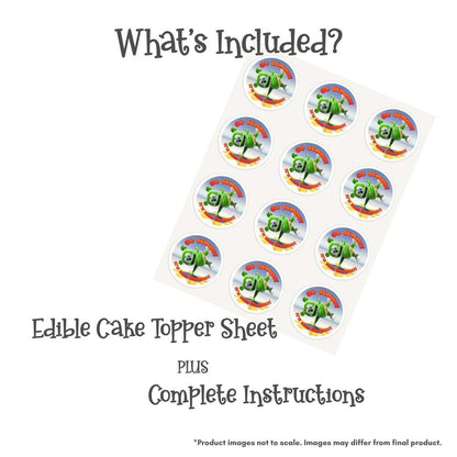 Gummibär and Friends® Go Gummy Round Edible Cake Topper