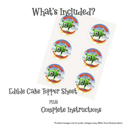 Gummibär and Friends® Go Gummy Round Edible Cake Topper