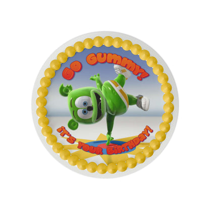 Gummibär and Friends® Go Gummy Round Edible Cake Topper