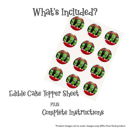 Gummibär and Friends® Rock Star Round Edible Cake Topper