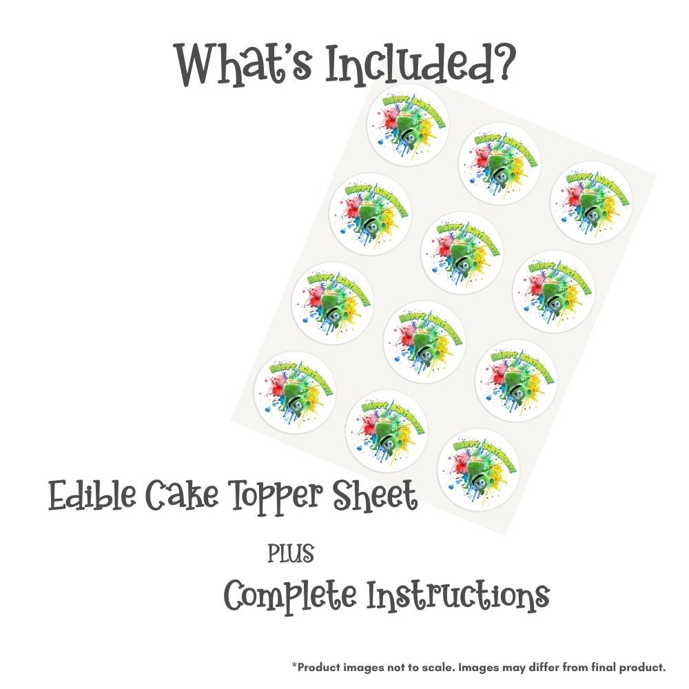 Gummibär and Friends® Splatter Edible Cake Topper