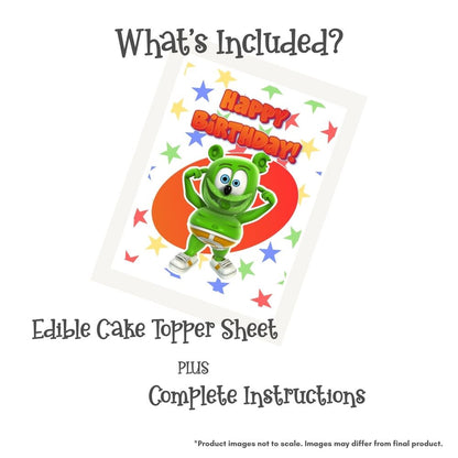 Gummibär and Friends® Stars Rectangle Edible Cake Topper