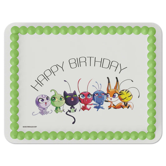 Miraculous: Tales of Ladybug & Cat Noir - Kwami Birthday Edible Cake Topper