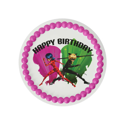 Miraculous: Tales of Ladybug & Cat Noir– Dynamic Hero Duo Edible Cake Topper