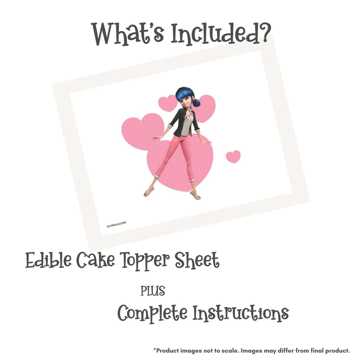Miraculous: Tales of Ladybug & Cat Noir - Marinette Edible Cake Topper