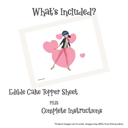 Miraculous: Tales of Ladybug & Cat Noir - Marinette Edible Cake Topper