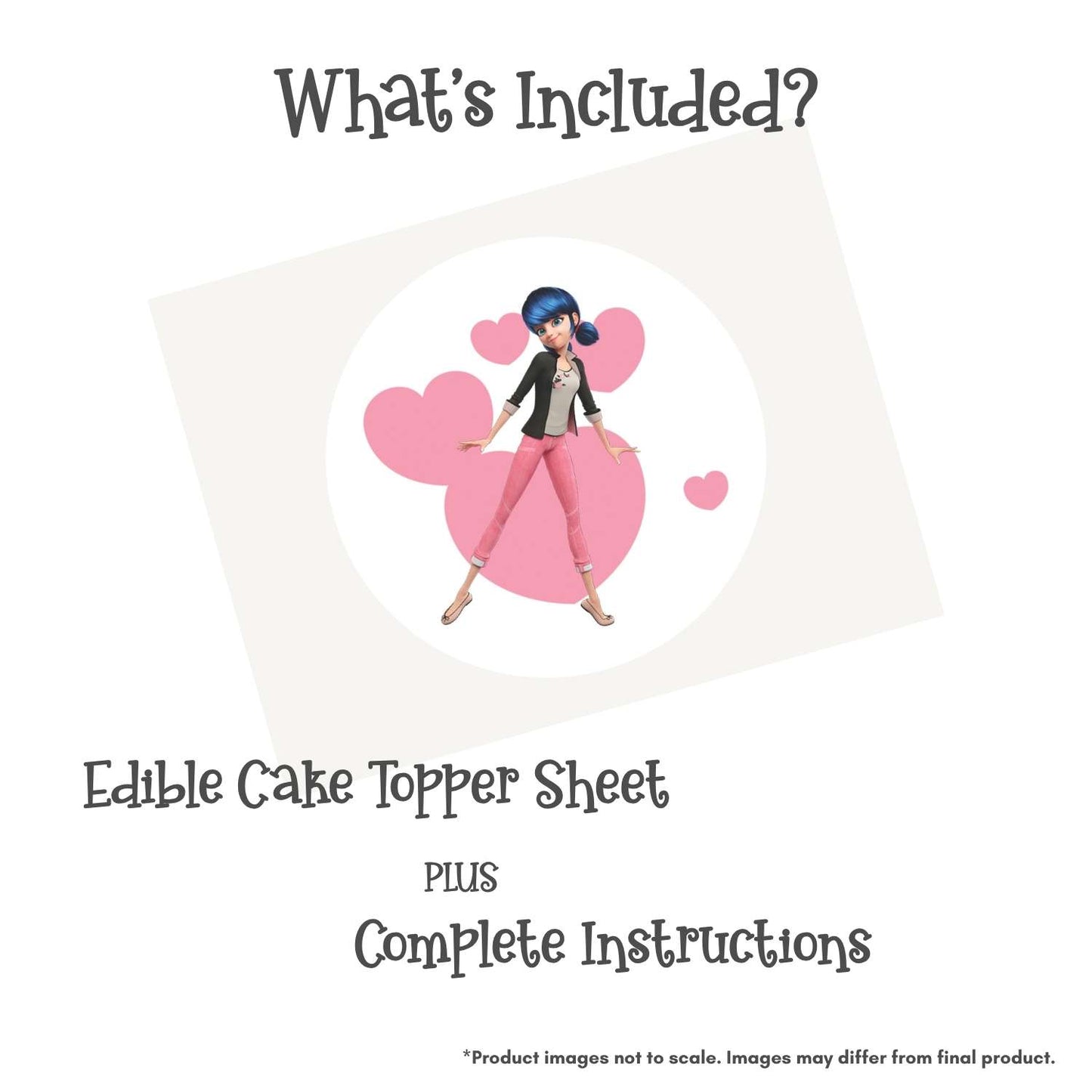 Miraculous: Tales of Ladybug & Cat Noir - Marinette Edible Cake Topper