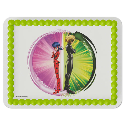 Miraculous: Tales of Ladybug & Cat Noir – Duo Power Edible Cake Topper