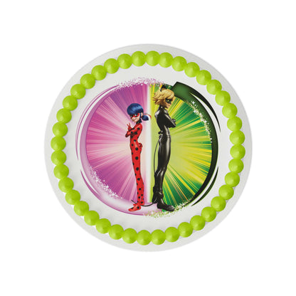 Miraculous: Tales of Ladybug & Cat Noir – Duo Power Edible Cake Topper