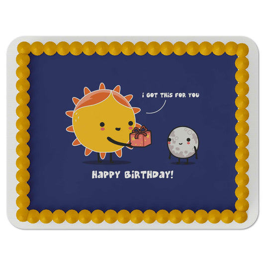 Wawawiwa Sun & Moon Birthday Edible Cake Topper