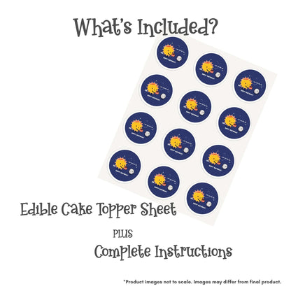 Wawawiwa Sun & Moon Birthday Edible Cake Topper