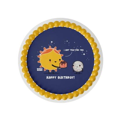 Wawawiwa Sun & Moon Birthday Edible Cake Topper