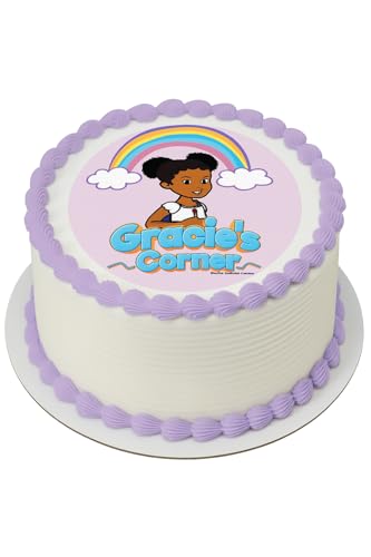 Gracie’s Corner Birthday Cake Topper – Quarter Sheet Size – Featuring Gracie & Friends