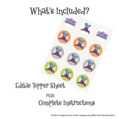 Spark Assorted Edible Cookie & Cupcake Toppers