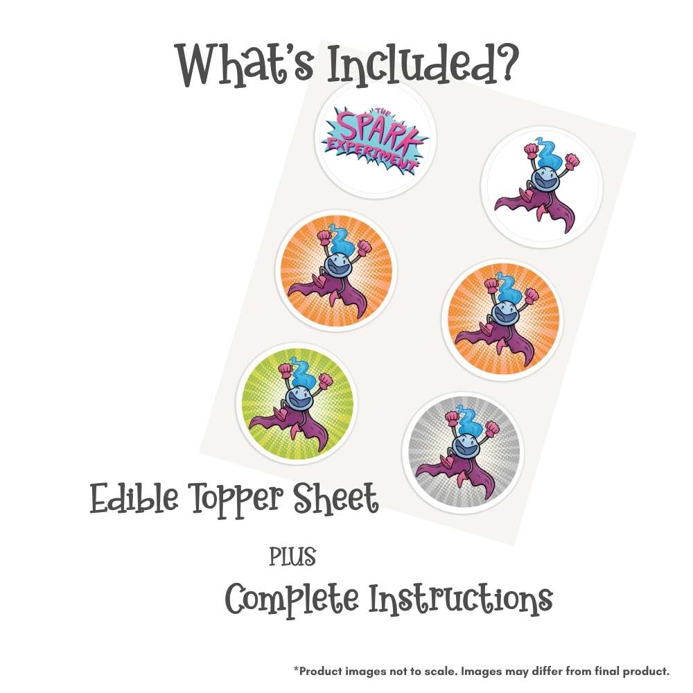 Spark Assorted Edible Cookie & Cupcake Toppers