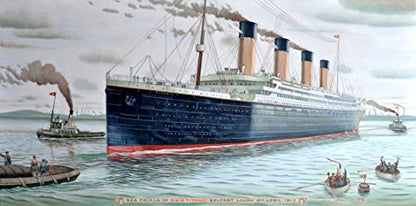 Titanic Launch 1/4 Sheet Edible Cake Topper