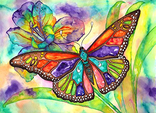Butterfly Watercolor Edible Icing Image (7.5 inch Round)
