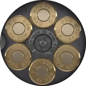 44 Magnum Gun Chamber Absorbent Cup Holders Car Coasters,Ceramic Stone Drinks Coaster Set for Women Man 2.56"(2 Pack)