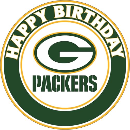7.5 inch Packers Edible Image Edible cake topper
