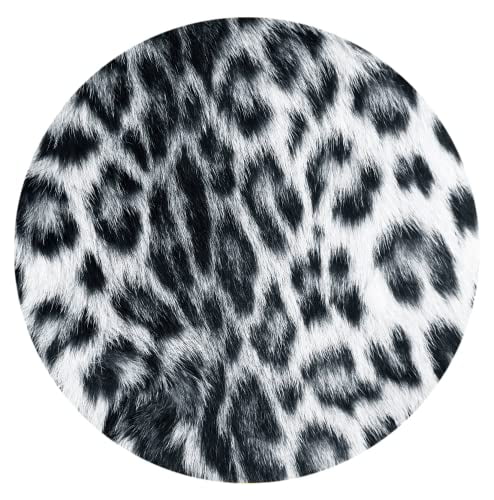 Snow Leopard Car Coasters, Ceramic Stone Drinks Coaster Set for Women Man 2.56" (2 Pack)