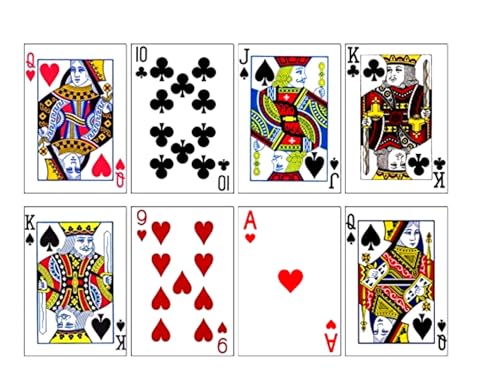 Edible Playing Cards Cake Decoration- Casino Cake Edible cake image, Poker cake topper, Edible royal flush cake decoration (8 Playing Cards)