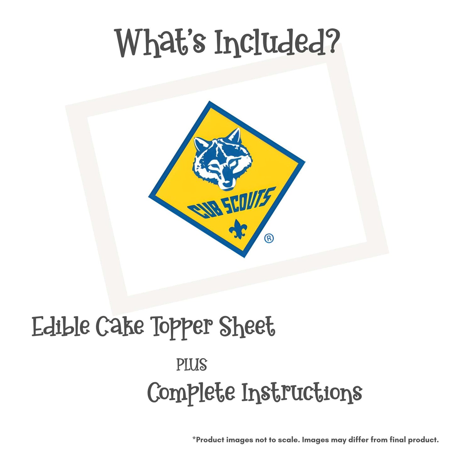 Cub Scout Celebration Edible Cake Topper