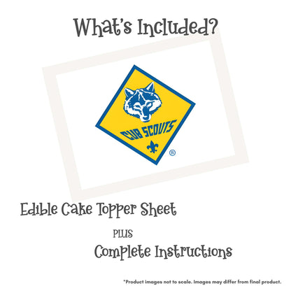 Cub Scout Celebration Edible Cake Topper
