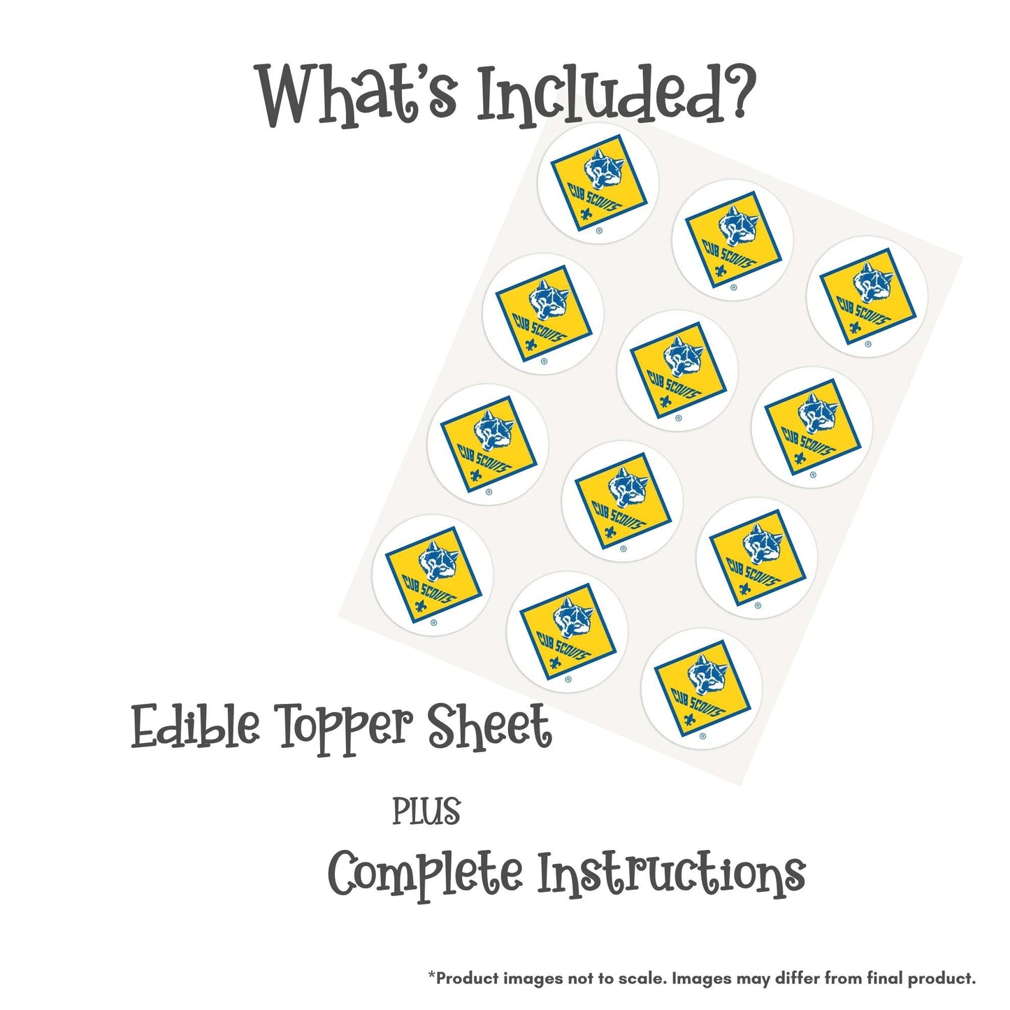 Cub Scout Celebration Edible Cake Topper