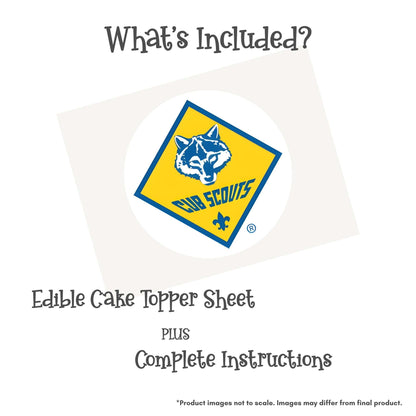 Cub Scout Celebration Edible Cake Topper