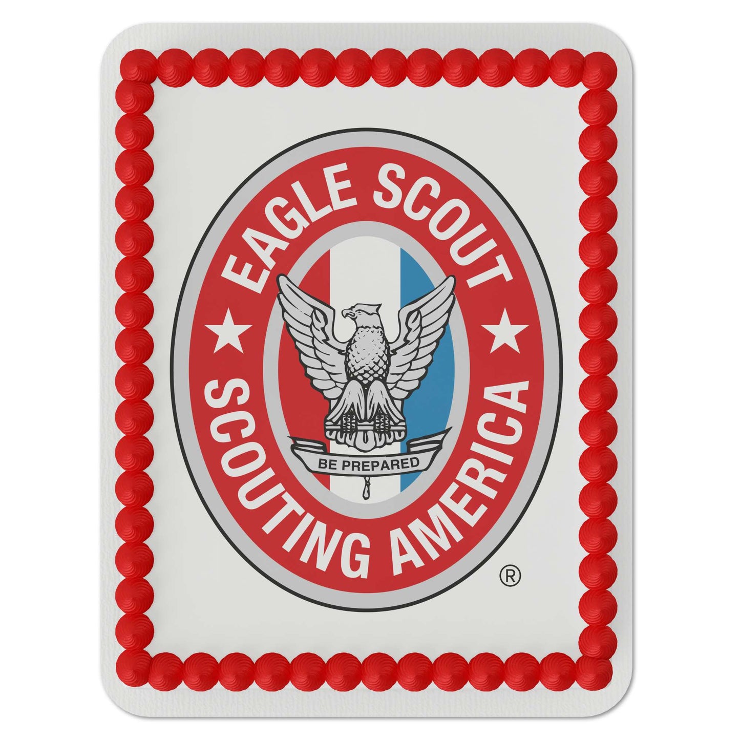 Eagle Scout Celebration Quarter Sheer Edible Cake Topper