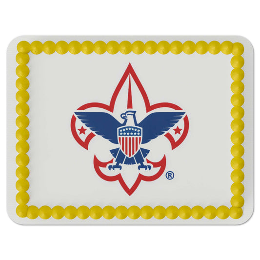 Scouting America Emblem Quarter Sheet Edible Cake Topper