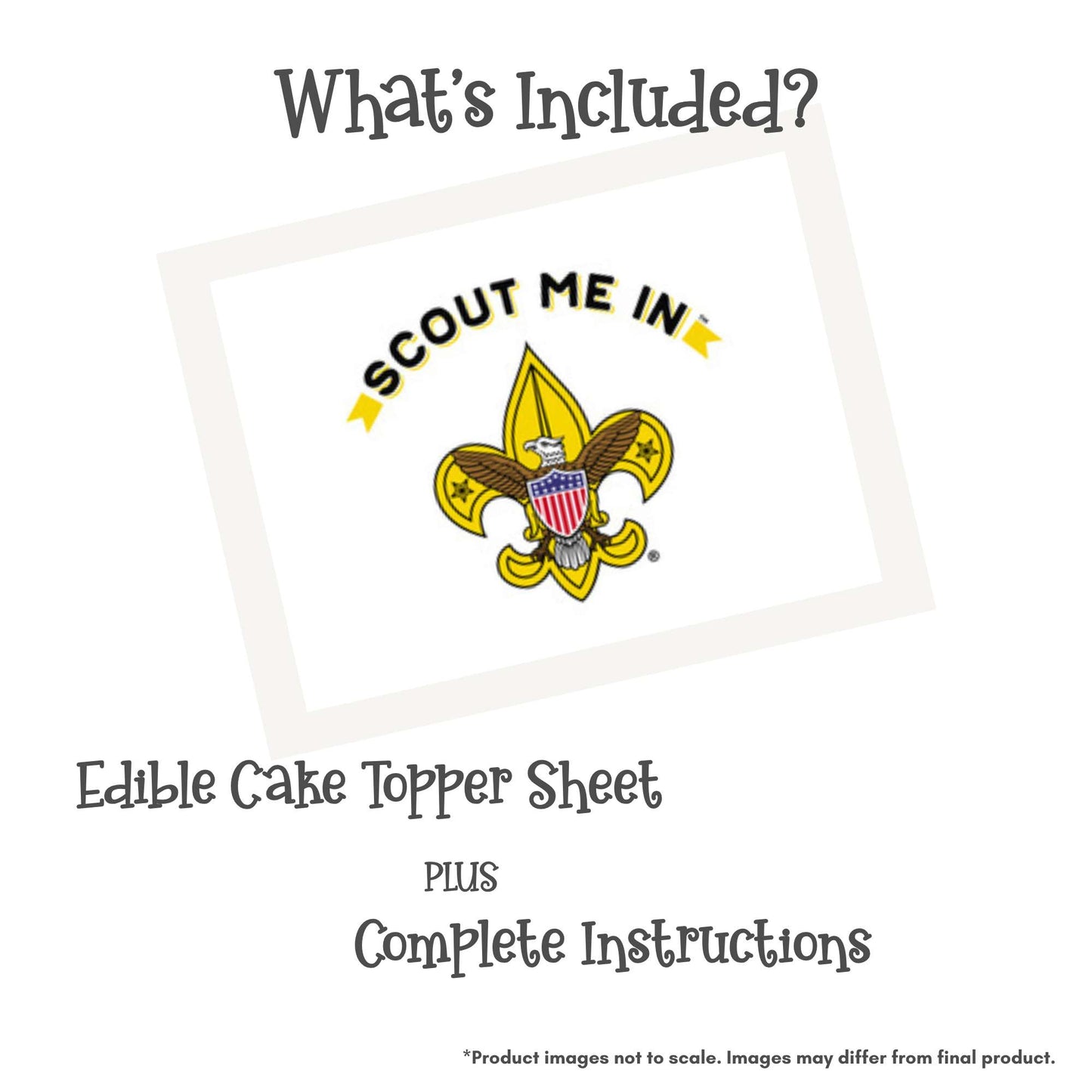 Scout Me In Edible Cake Topper