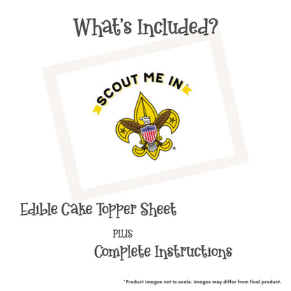 Scout Me In Edible Cake Topper