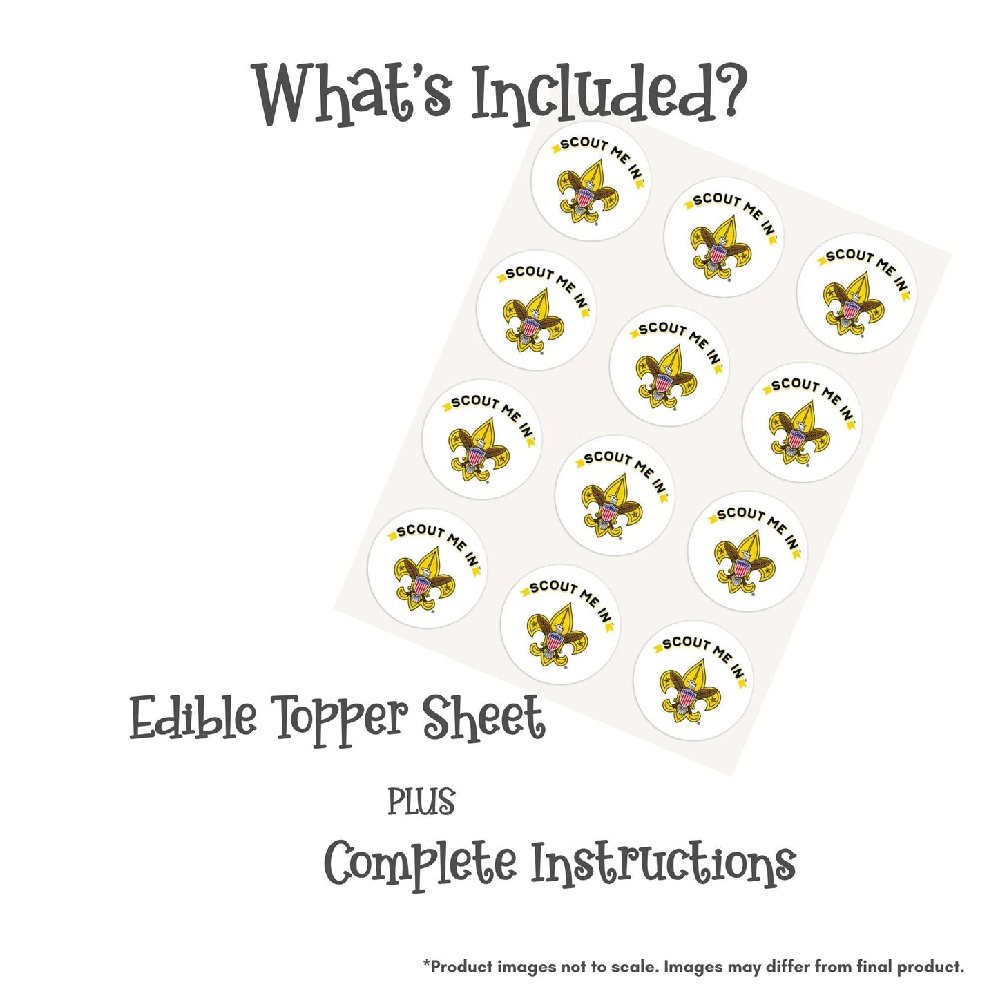 Scout Me In Edible Cake Topper