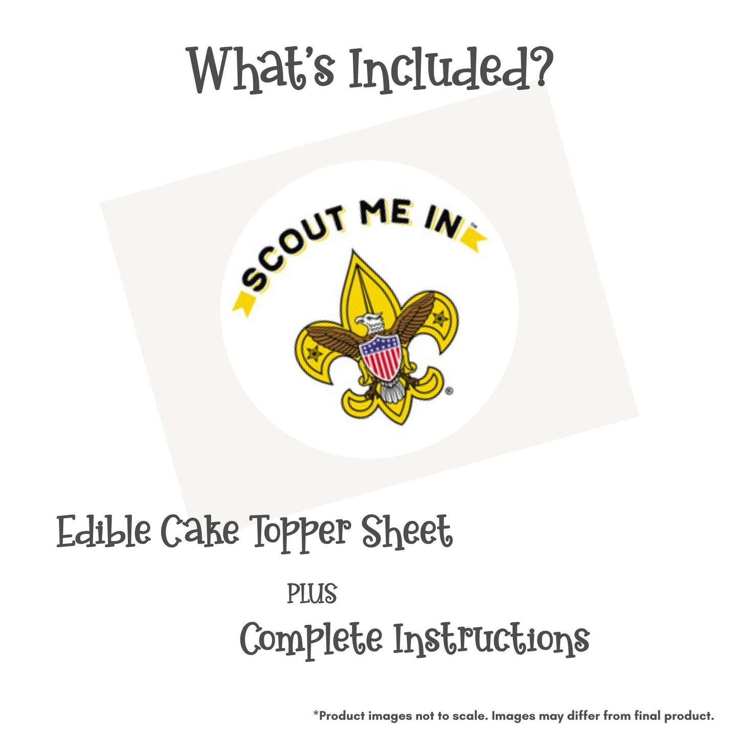 Scout Me In Edible Cake Topper