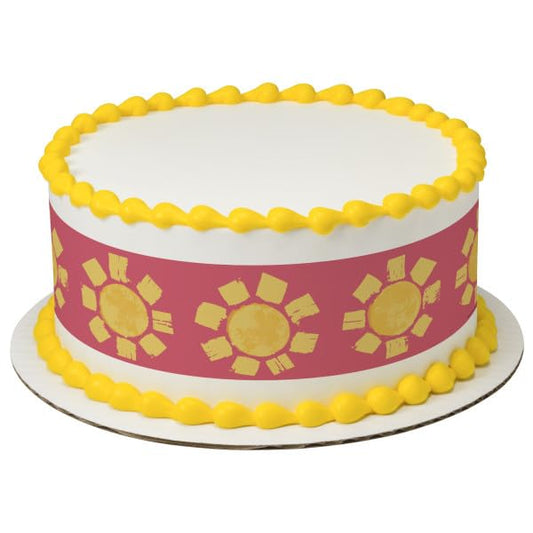 Sun Edible cake border 3 Strips 2.5x10.5 inchs in size