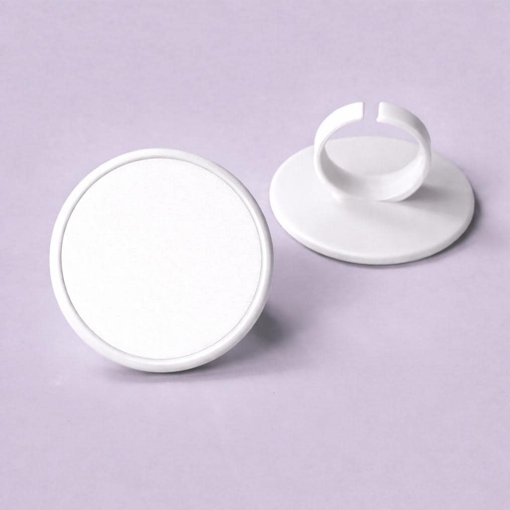 Blank Cupcake Topper Rings – 1.5” Round Cupcake Picks – DIY Image Holders – Custom Cupcake Decorations – Bakery Supplies