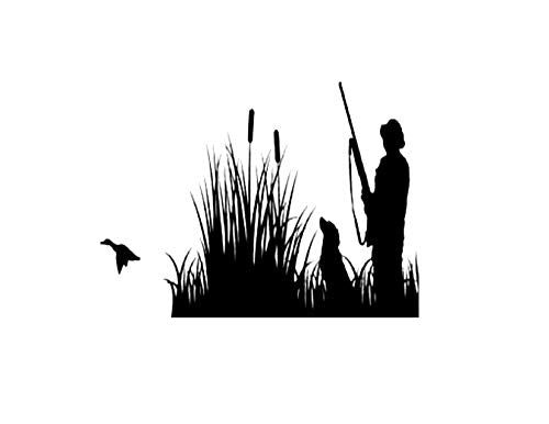 Duck Hunting Silhouette Edible Icing Image for 8 inch round cake