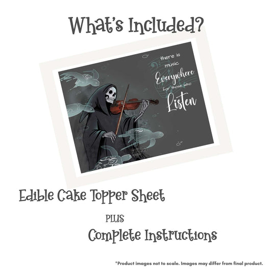 Loving Reaper Music Edible Cake Topper