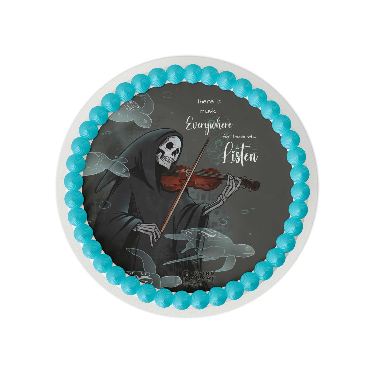 Loving Reaper Music Edible Cake Topper