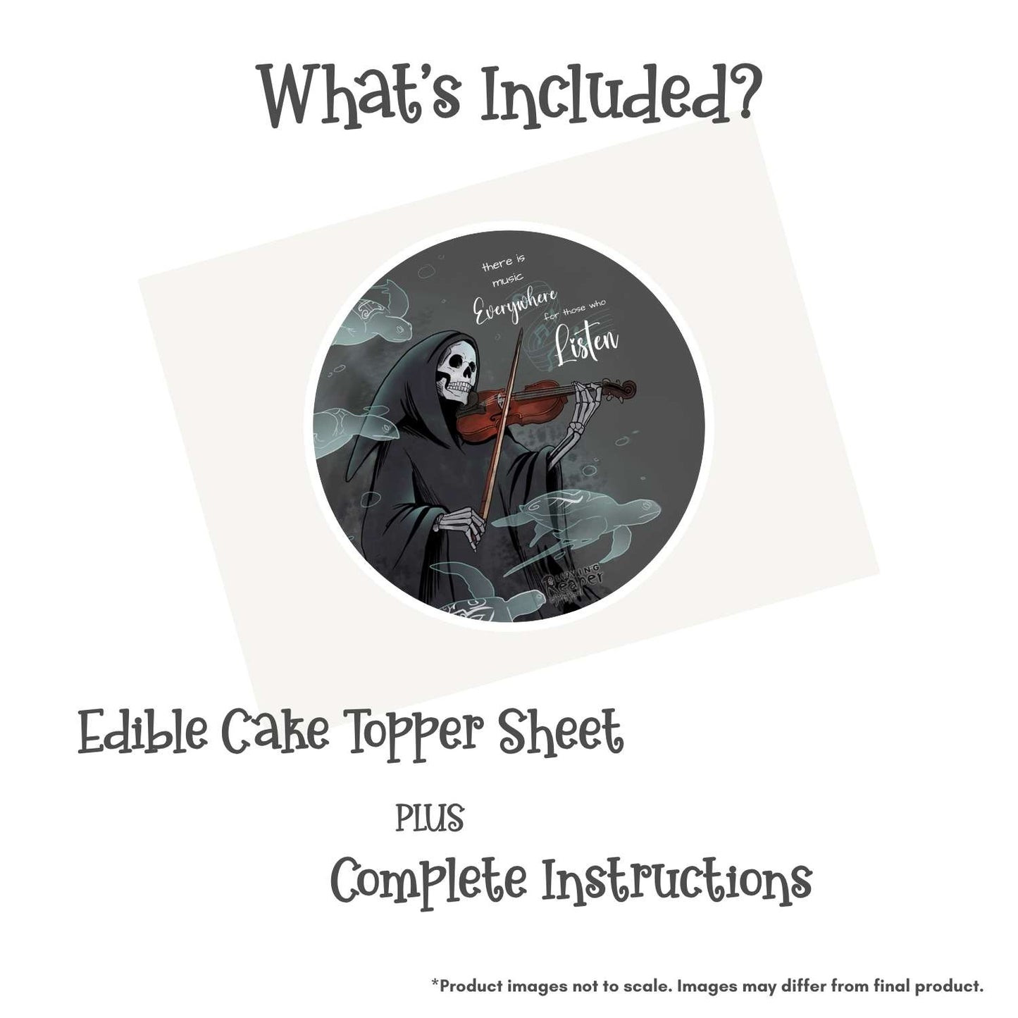 Loving Reaper Music Edible Cake Topper