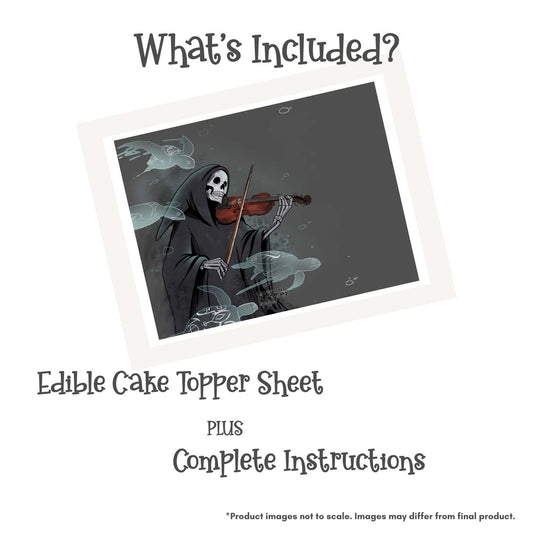 Loving Reaper Turtle Serenade Edible Cake Topper