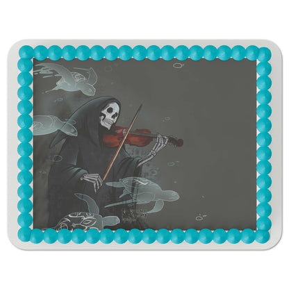 Loving Reaper Turtle Serenade Edible Cake Topper